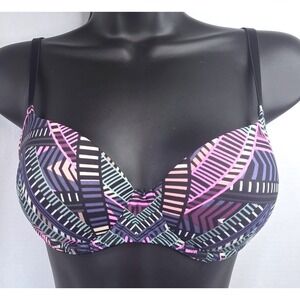 Victoria's Secret PINK Wear Everywhere Lightly Lined Bra 32C Geometric Tribal